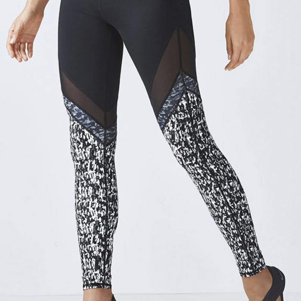 Mid Rise Fabletics Mesh Powerhold Leggings - image 3